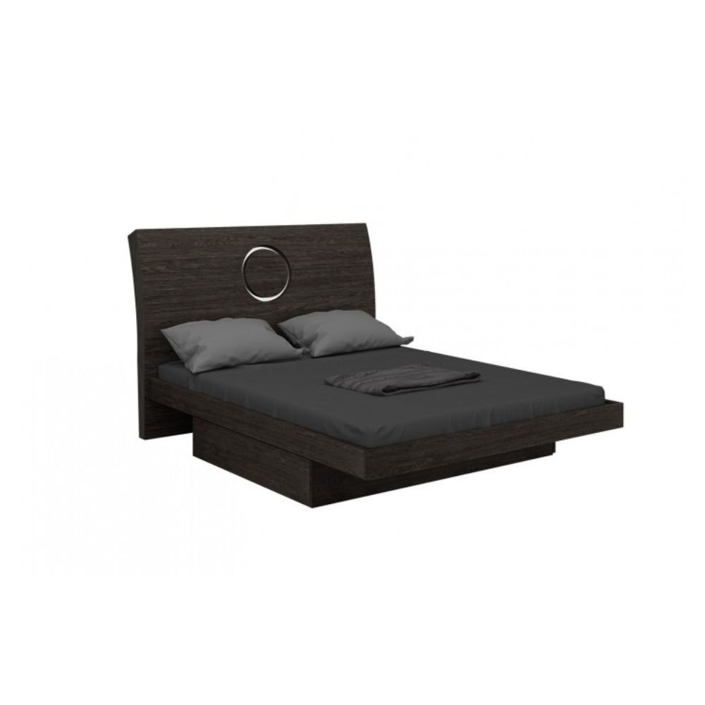 Four Piece Gray Solid Wood Bedroom Set With Mirror-0