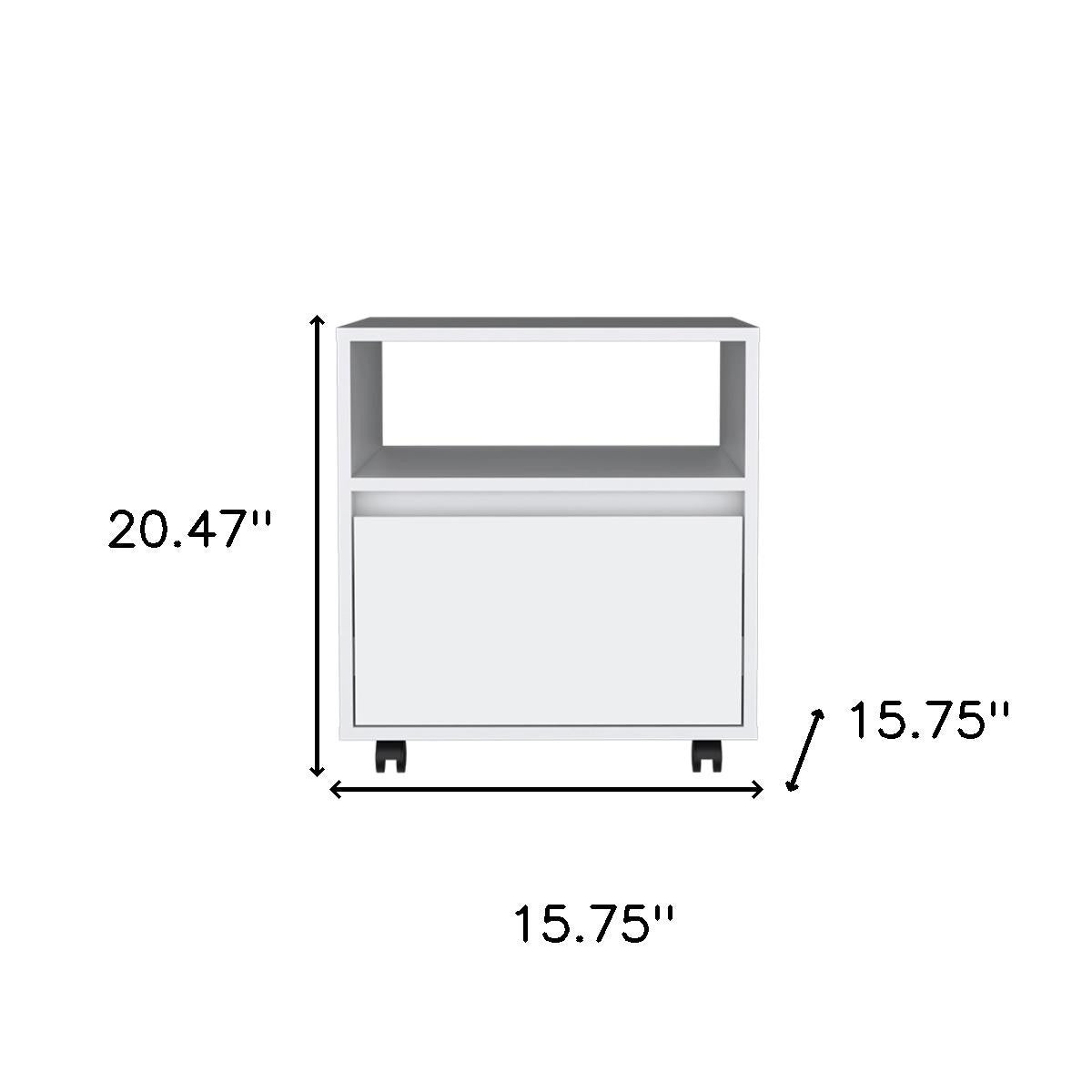 Two Piece White Bedroom Set-7
