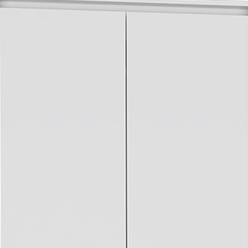 Two Piece White Bedroom Set-5