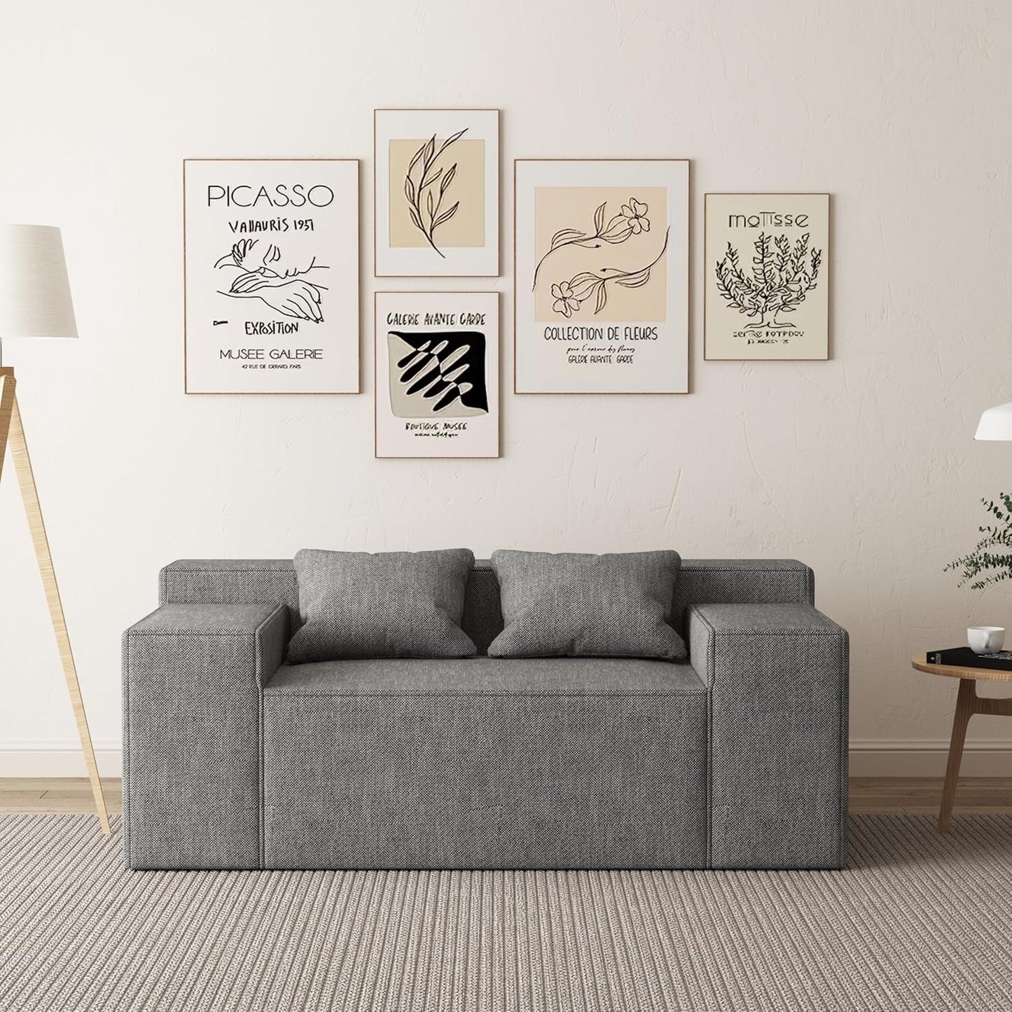 Compact Modern Loveseat Sofa Couch for Small Spaces