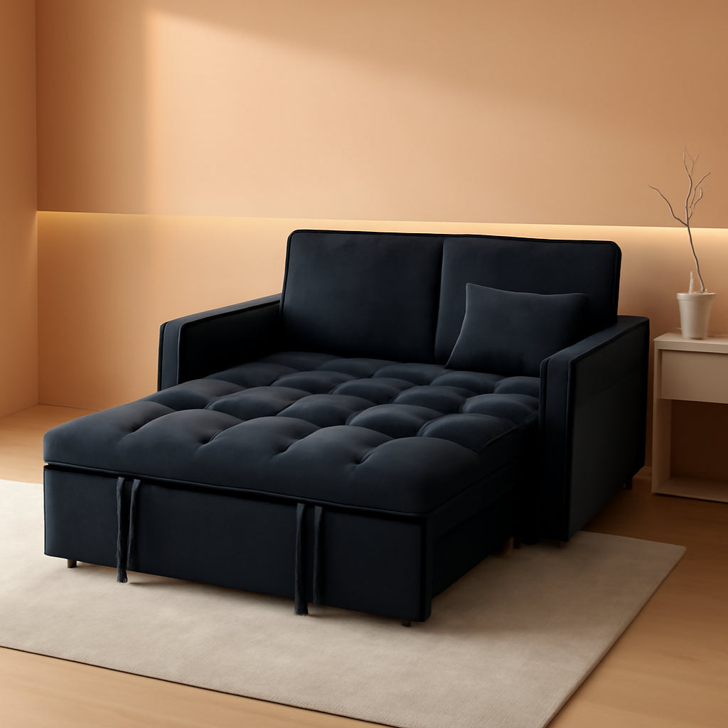 Convertible 3 in 1 Couch Bed with Adjustable Backrest