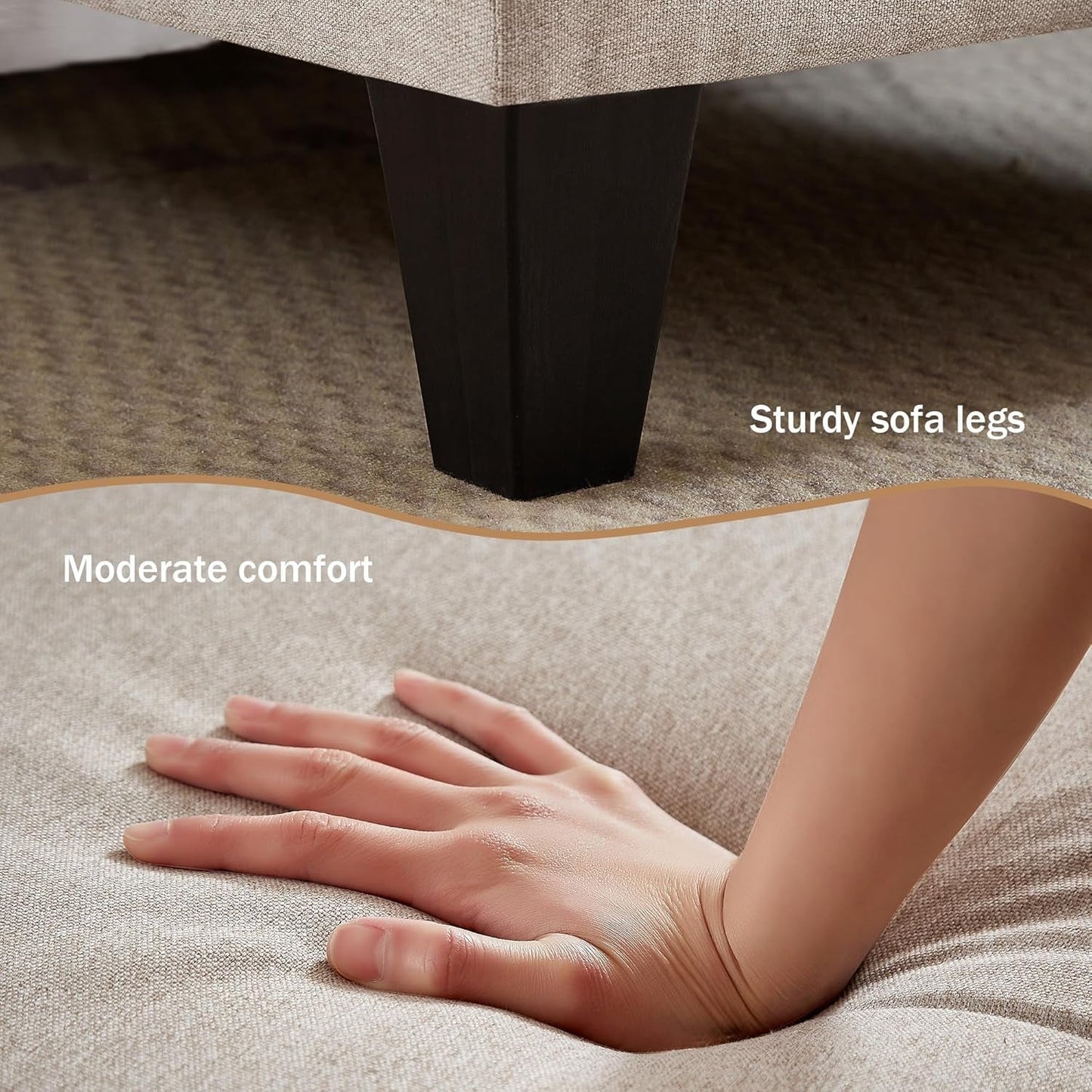 Modern U Shaped Sectional Couch With Double Chaise