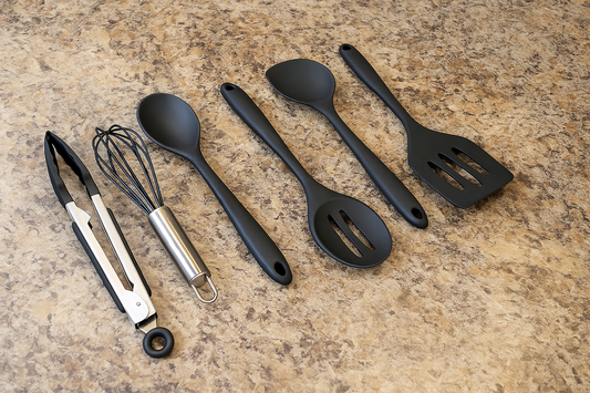 Dura Living Mini Silicone Kitchen Tool Set 6 Piece Compact