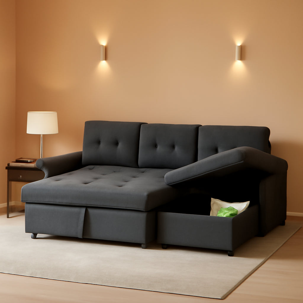 Versatile Sleeper Couch with Storage for Small Spaces