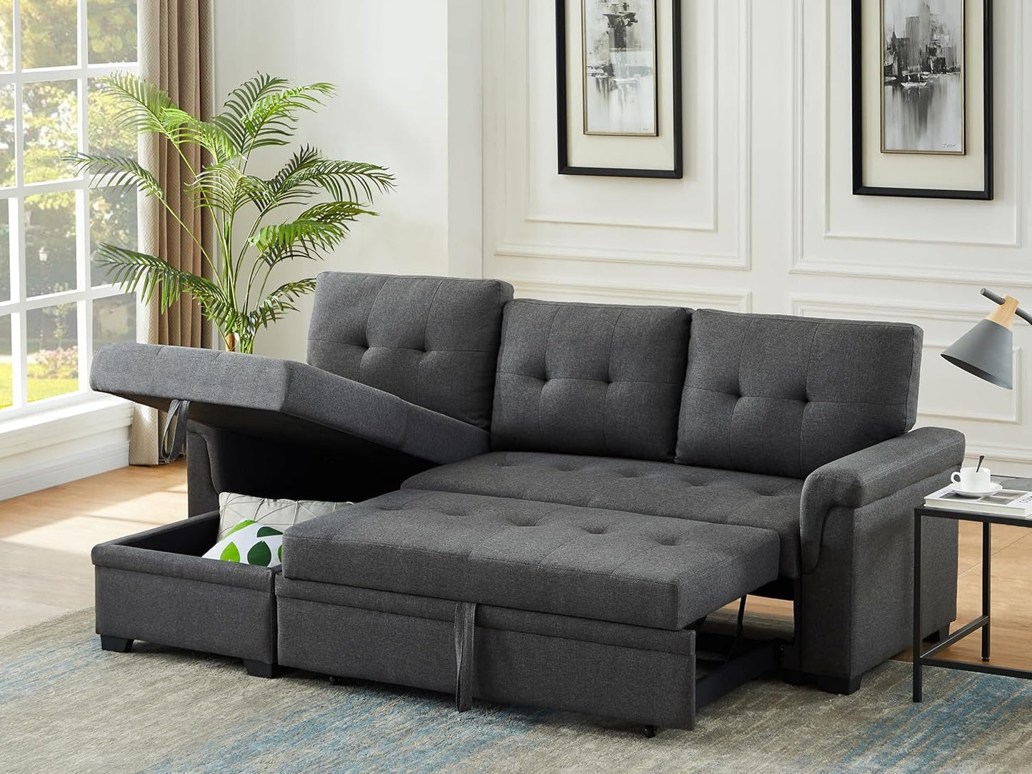 Versatile Sleeper Couch with Storage for Small Spaces